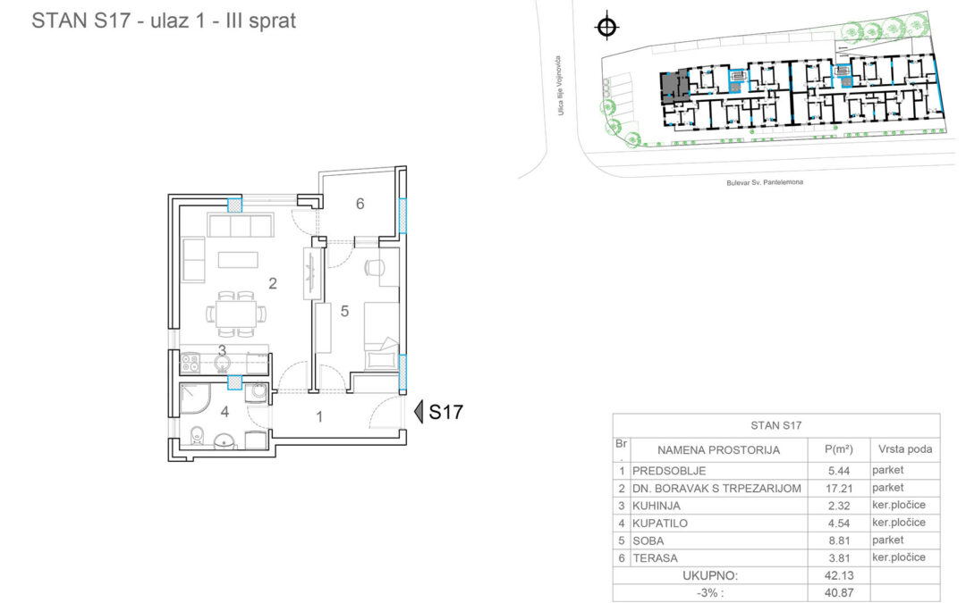 Stan S17 (Ulaz 1)