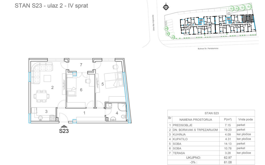 Stan S23 (Ulaz 2)