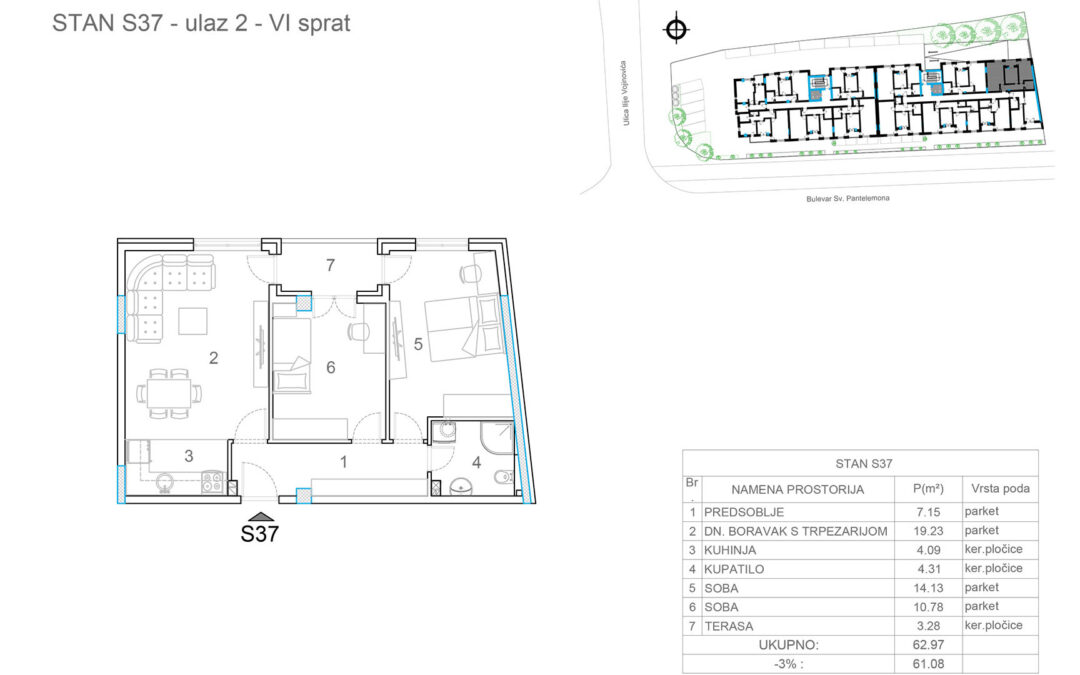Stan S37 (Ulaz 2)